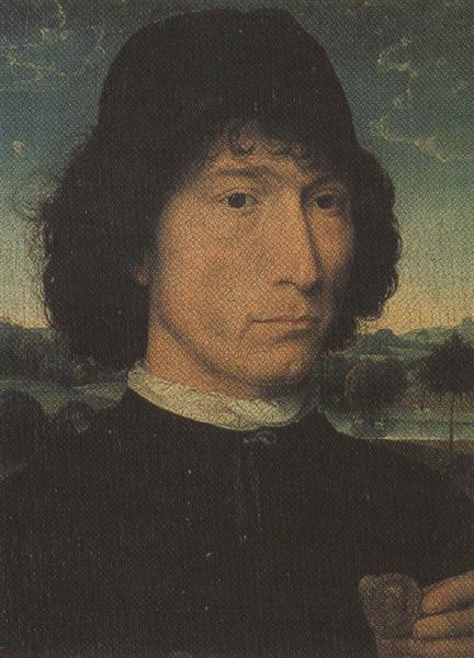  Hans Memling,Man with a Medal (mk36)